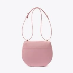 Iris M Apple Leather Vegan Saddle Bag | Confetti Pink -Women Clothing Store mio mojo iris m 30621928325233