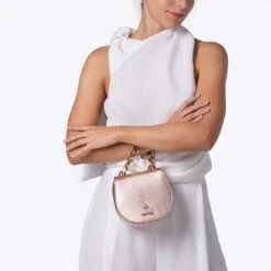 Iris XS Vegan Corn Leather Mini Bag | Rose Gold -Women Clothing Store mio mojo iris xs 30516123271281