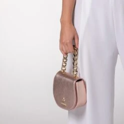 Iris XS Vegan Corn Leather Mini Bag | Rose Gold -Women Clothing Store mio mojo iris xs 30516123369585