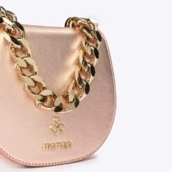 Iris XS Vegan Corn Leather Mini Bag | Rose Gold -Women Clothing Store mio mojo iris xs 30516123500657