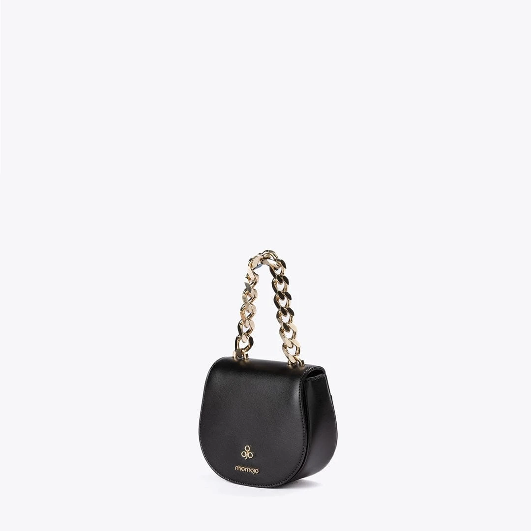 Iris XS Vegan Corn Leather Mini Bag | Black 6 Iris XS Vegan Corn Leather Mini Bag | Black - Image 4