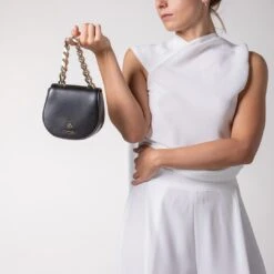 Iris XS Vegan Corn Leather Mini Bag | Black 16 Iris XS Vegan Corn Leather Mini Bag | Black -Women Clothing Store mio mojo iris xs 30516124287089