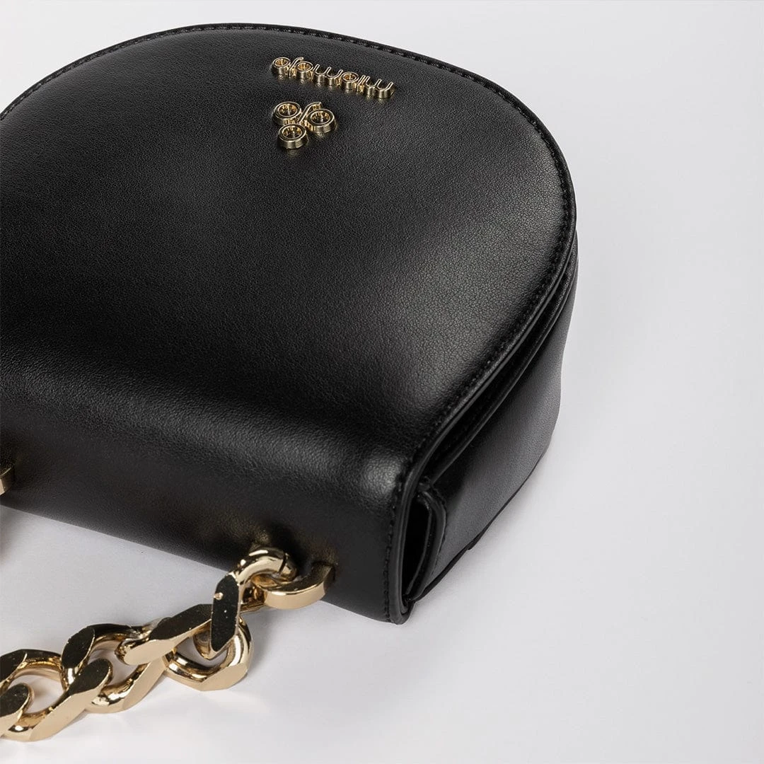 Iris XS Vegan Corn Leather Mini Bag | Black 9 Iris XS Vegan Corn Leather Mini Bag | Black - Image 7