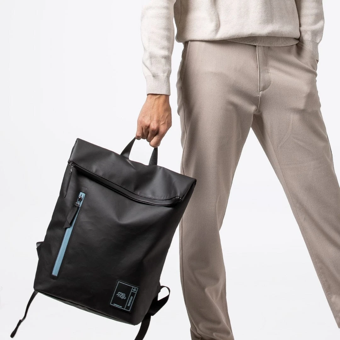 Leonardo Recycled PET Waterproof Vegan Backpack | Black 9 Leonardo Recycled PET Waterproof Vegan Backpack | Black - Image 7