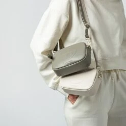 Mimi Recycled Vegan Leather Crossbody Camera Bag | White -Women Clothing Store mio mojo mimi 30290969886833