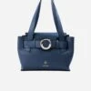 Ornella S Vegan Leather Handbag | Ocean Blue -Women Clothing Store mio mojo ornella s 30305384104049