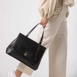 Tecla Vegan Leather Handbag | Black -Women Clothing Store mio mojo tecla 30290983190641