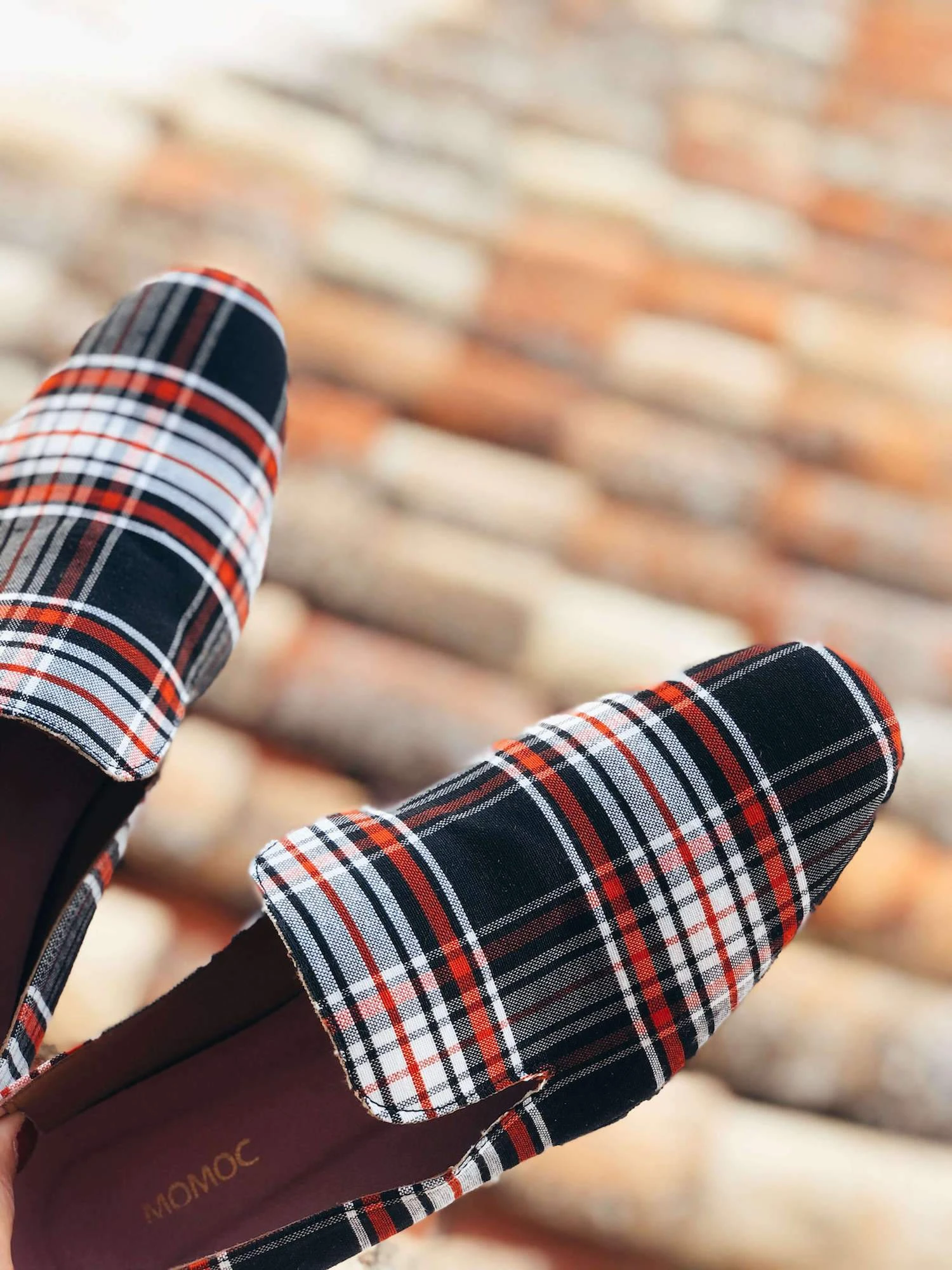 Mantelata Vegan Recycled Check Loafers | Black 5 Mantelata Vegan Recycled Check Loafers | Black - Image 3