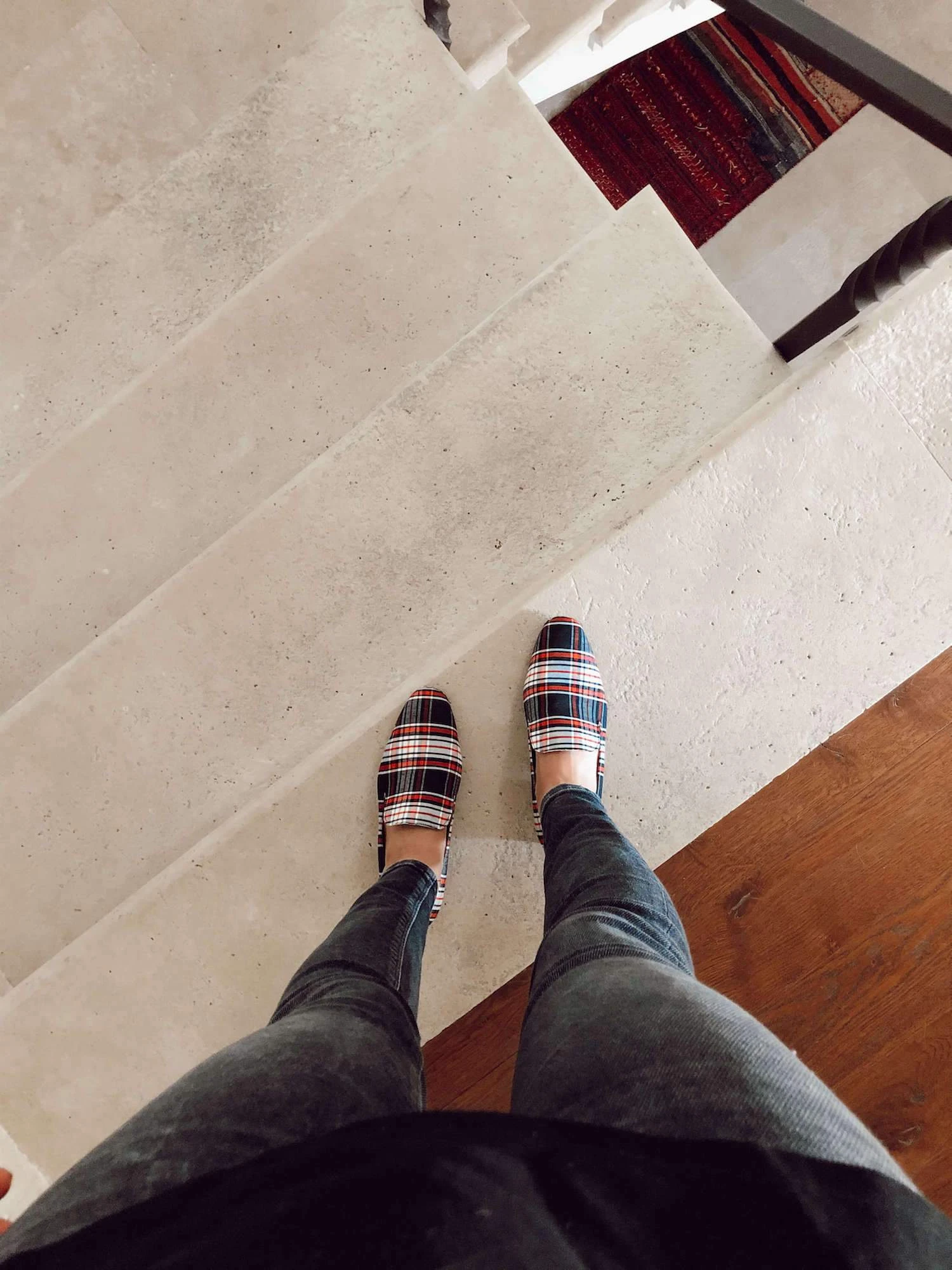 Mantelata Vegan Recycled Check Loafers | Black 9 Mantelata Vegan Recycled Check Loafers | Black - Image 7