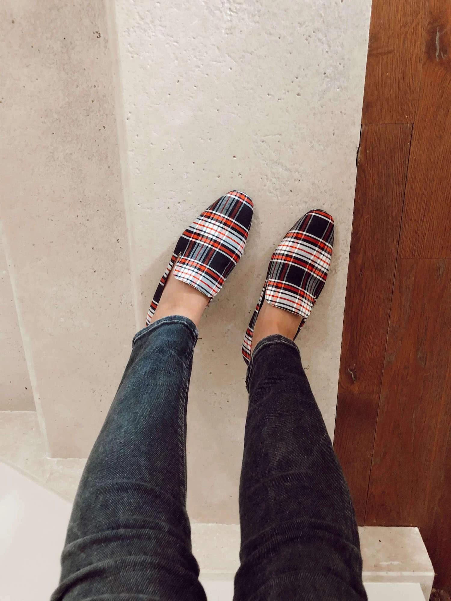 Mantelata Vegan Recycled Check Loafers | Black 12 Mantelata Vegan Recycled Check Loafers | Black - Image 10