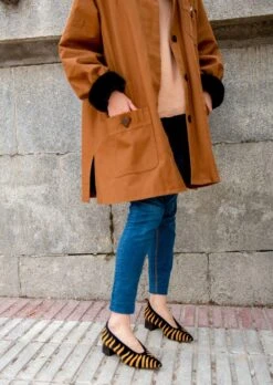 Feline Vegan Embroidered Midi-Heel | Black & Gold -Women Clothing Store momoc pre order felin noir midi 28990120099953