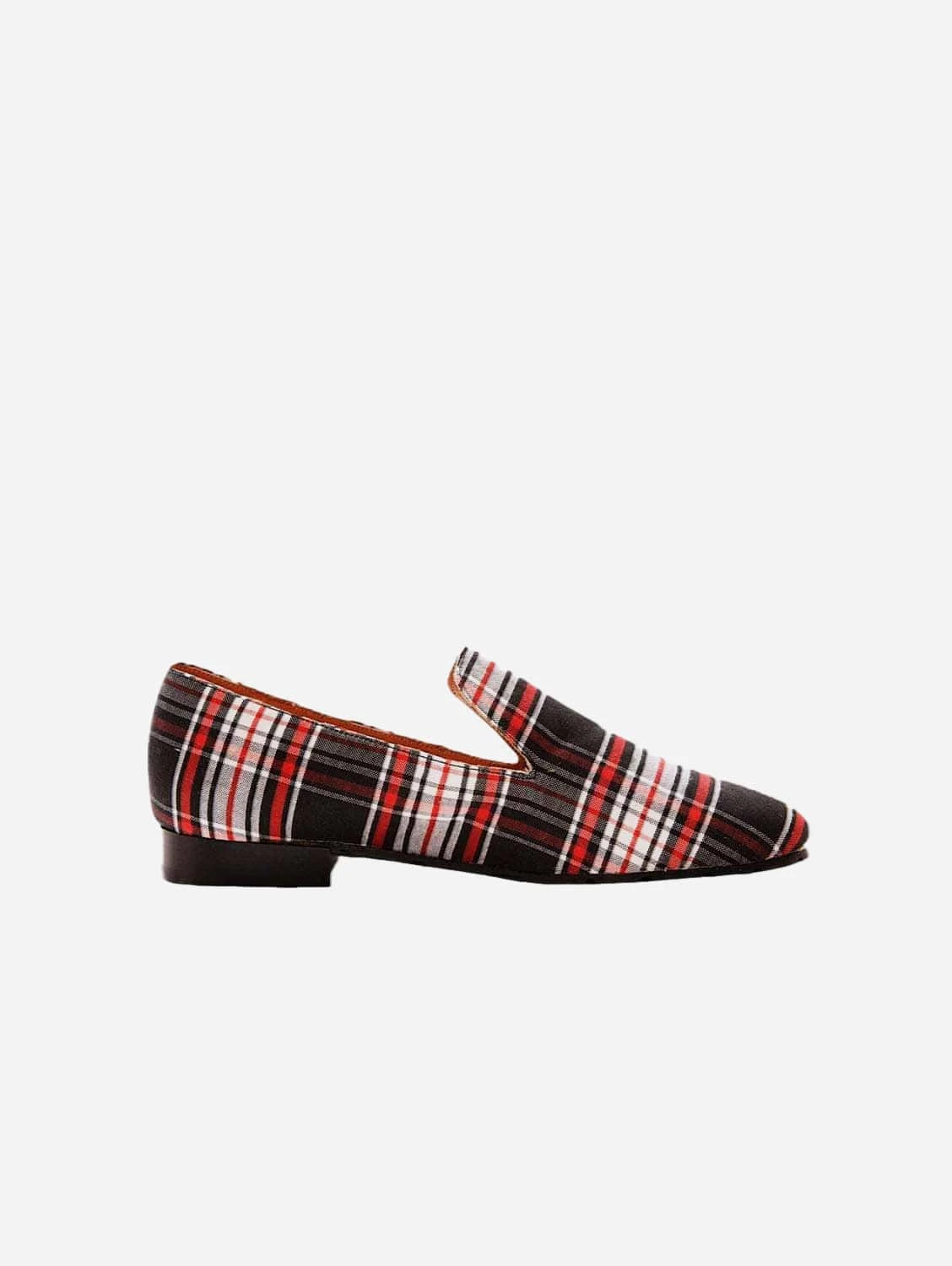 Mantelata Vegan Recycled Check Loafers | Black 3 Mantelata Vegan Recycled Check Loafers | Black