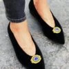 Bijou Bleu Vegan Eco Suede Ballerinas | Black -Women Clothing Store momoc uk6 eu39 us8 bijou bleu vegan eco suede ballerinas black 30543472754801