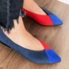 Toucan Vegan Eco Suede Ballerinas | Red -Women Clothing Store momoc uk8 eu42 us10 toucan vegan eco suede ballerinas red 30543577251953