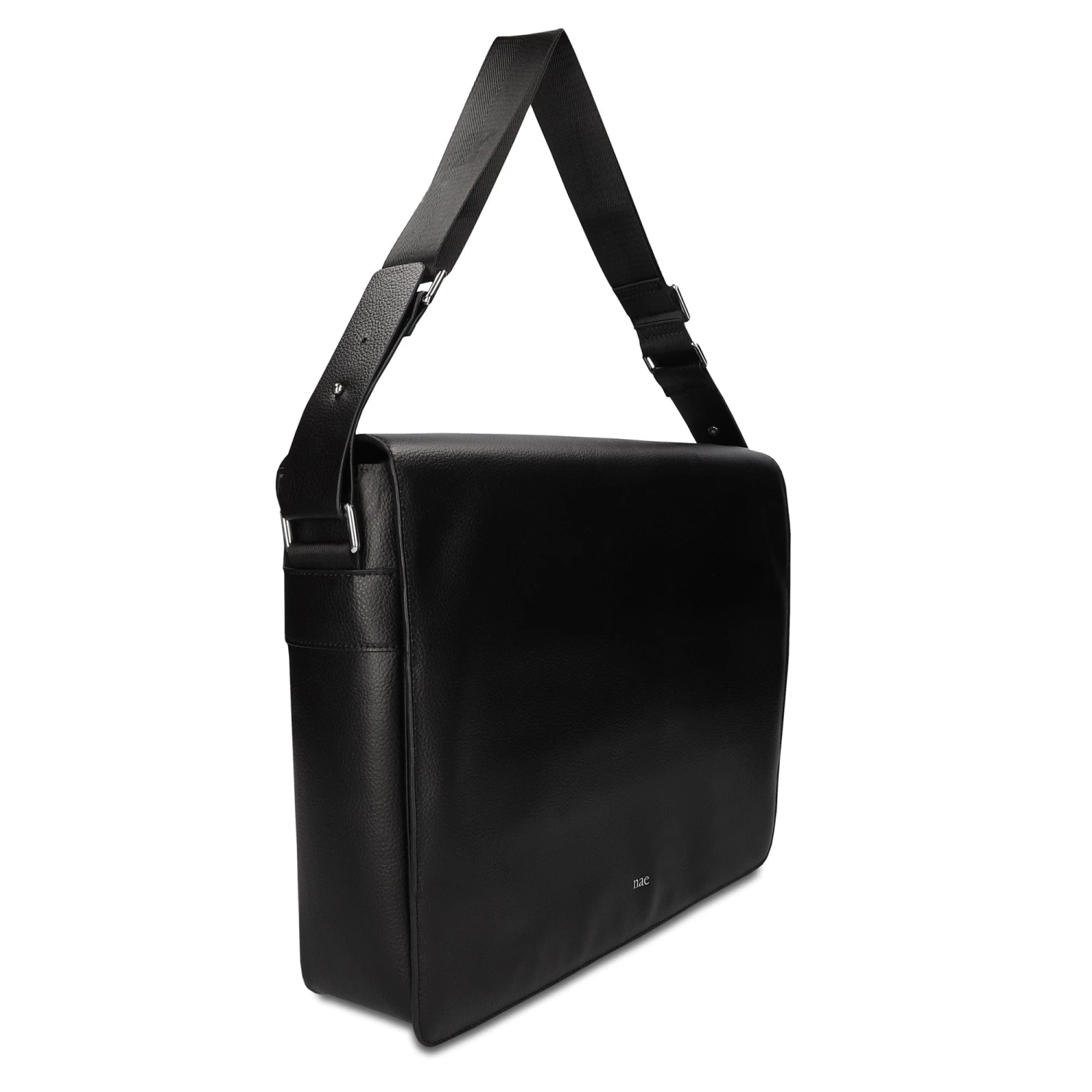 Canu Apple Leather Vegan Crossbody Briefcase | Black 6 Canu Apple Leather Vegan Crossbody Briefcase | Black - Image 4