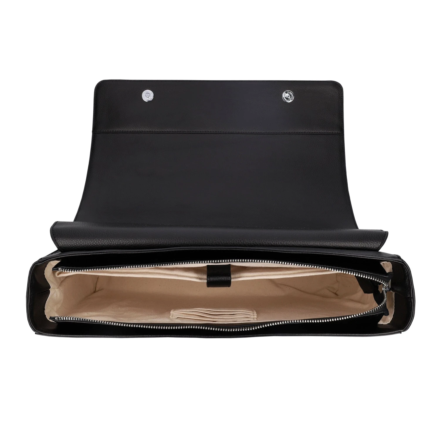 Canu Apple Leather Vegan Crossbody Briefcase | Black 7 Canu Apple Leather Vegan Crossbody Briefcase | Black - Image 5