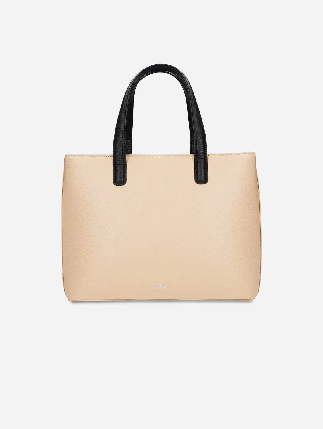 Saya Apple Leather Vegan Tote Handbag | Beige 3 Saya Apple Leather Vegan Tote Handbag | Beige