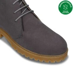 Agus Men's Desert Ankle Vegan Boots | Grey -Women Clothing Store nae vegan shoes agus grey vegan ankle desert boots 30797743587441
