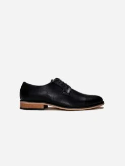 Jake Men's Vegan Leather Blucher Shoes | Black