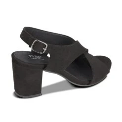 Jasmin Vegan Suede Heeled Buckle Sandals | Black 9 Jasmin Vegan Suede Heeled Buckle Sandals | Black -Women Clothing Store nae vegan shoes jasmin black vegan heel sandals with a buckle 30628820680817