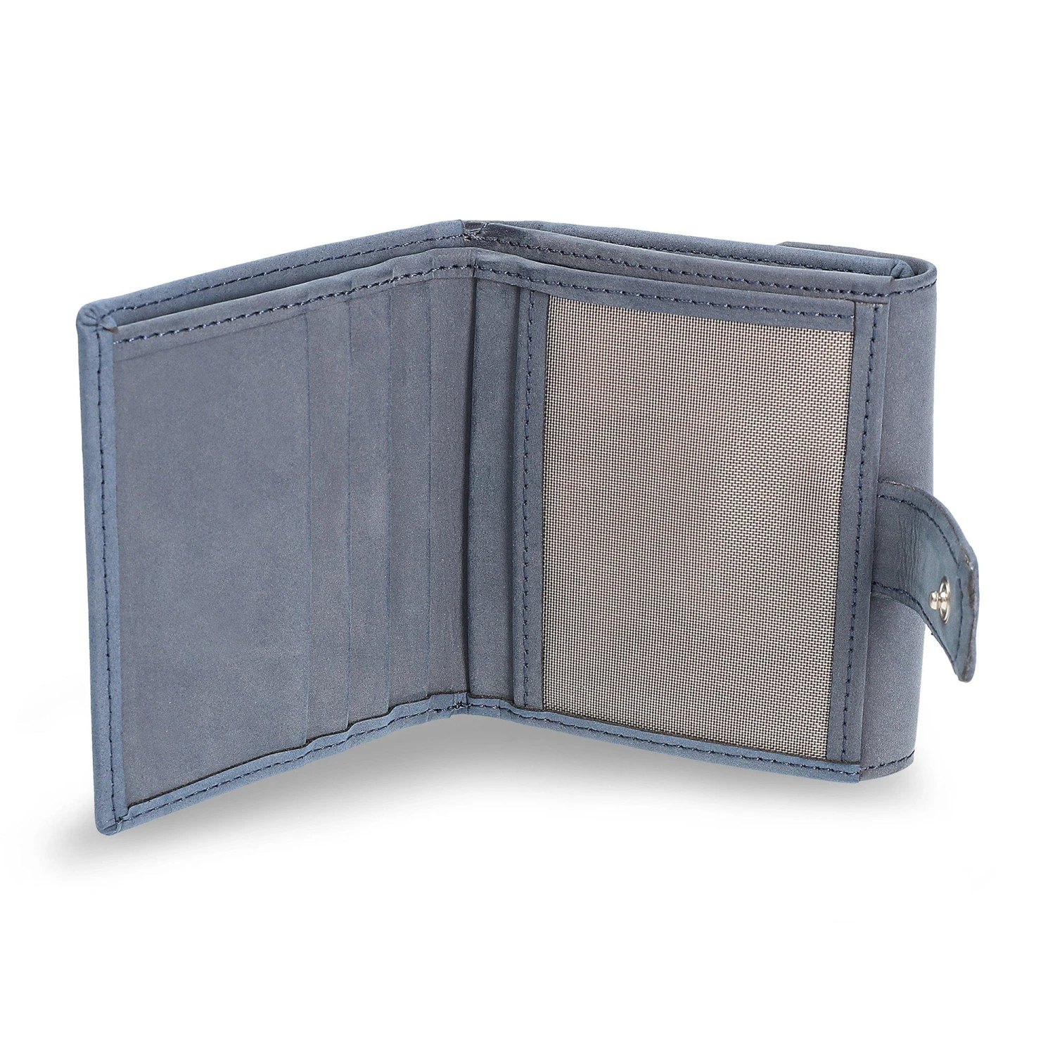 Gabe Vegan Leather Card And Coin Wallet | Blue 4 Gabe Vegan Leather Card And Coin Wallet | Blue - Image 2