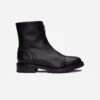 Tecla Vegan Leather Front Zip Ankle Boots | Black -Women Clothing Store nae vegan shoes uk4 eu37 us6 tecla vegan leather front zip ankle boots black 30356967161969