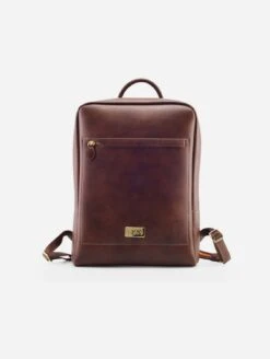 Arezzo Vegan Leather Backpack | Cognac Brown