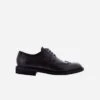Achille Vegan Nappa Leather Brogued Derby | Black -Women Clothing Store noah italian vegan shoes black uk6 5 eu40 us7 achille vegan nappa leather brogued derby black 30772926021745