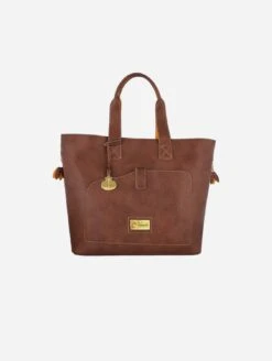 Bari Womens' Vegan Leather Bag | Cognac