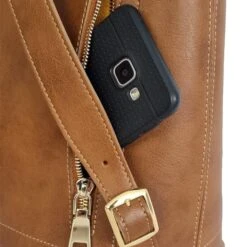 Bellagio Vegan Leather Backpack | Cognac -Women Clothing Store noah italian vegan shoes cognac bellagio vegan leather backpack cognac 30772910358641