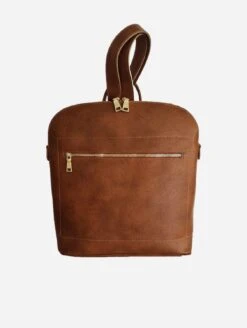 Bellagio Vegan Leather Backpack | Cognac