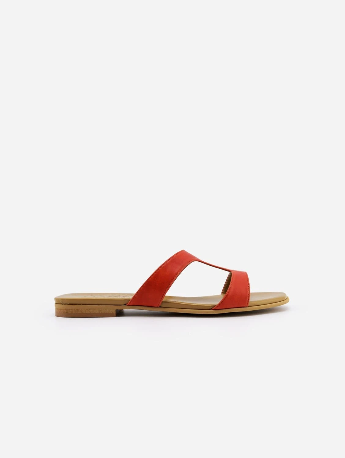 Letizia Vegan Nappa Leather Slip On Sandal | Burnt Orange 3 Letizia Vegan Nappa Leather Slip On Sandal | Burnt Orange