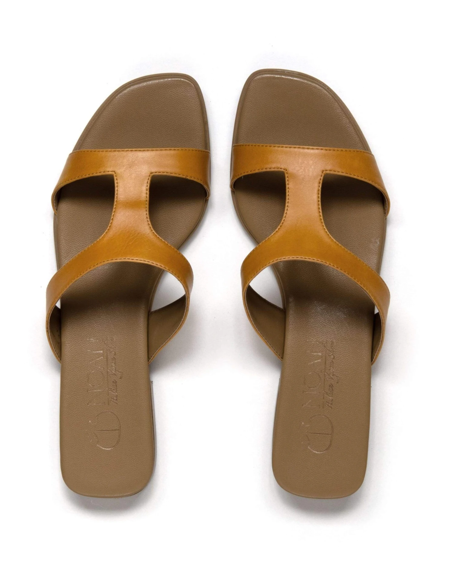 Letizia Vegan Nappa Leather Slip On Sandal | Ochre 5 Letizia Vegan Nappa Leather Slip On Sandal | Ochre - Image 3
