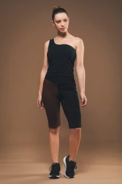 Organic Cotton Cycling Shorts |Black & Brown 9 Organic Cotton Cycling Shorts |Black & Brown -Women Clothing Store organique cycling shorts in black and brown 30134333046897