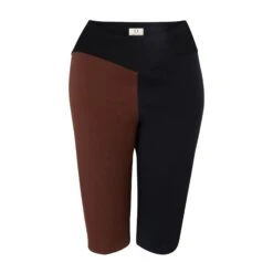 Organic Cotton Cycling Shorts |Black & Brown 13 Organic Cotton Cycling Shorts |Black & Brown -Women Clothing Store organique cycling shorts in black and brown 30134333177969