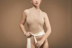 Organic Cotton Halterneck Bodysuit | Light Brown 12 Organic Cotton Halterneck Bodysuit | Light Brown -Women Clothing Store organique halterneck bodysuit in light brown 30134333309041