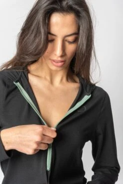 Lyocell Hoodie Jumpsuit | Black -Women Clothing Store organique hoodie jumpsuit 30658009858161