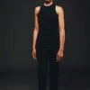 Cotton Tank Top | Black -Women Clothing Store organique l tank top in black 30165203746929