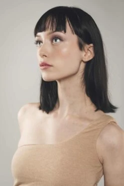 Organic Cotton One Shoulder Top | Light Brown -Women Clothing Store organique one shoulder top in light brown 30134326591601