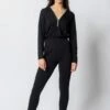 Lyocell Hoodie Jumpsuit | Black -Women Clothing Store organique xl hoodie jumpsuit 30664652521585
