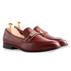 Bridge-Bit Cactus Leather Vegan Loafer | Burgundy 12 Bridge-Bit Cactus Leather Vegan Loafer | Burgundy -Women Clothing Store ross oliver bridge bit loafer in burgundy 30026803314801