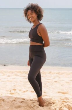 Hustle 7/8 Recycled Nylon Leggings | Black 14 Hustle 7/8 Recycled Nylon Leggings | Black -Women Clothing Store september hustle 7 8 leggings black 30372917510257