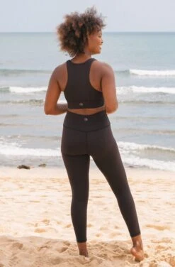 Isa Recycled Nylon Sports Bra | Black -Women Clothing Store september isa sports bra black 30372911382641