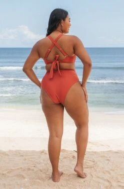 Lori ECONYL® Bikini Top | Burnt Sienna -Women Clothing Store september lori top burnt sienna 29762388263025