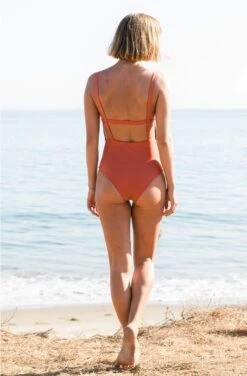 Paris ECONYL® One Piece Swimsuit | Burnt Sienna 11 Paris ECONYL® One Piece Swimsuit | Burnt Sienna -Women Clothing Store september paris econyl one piece swimsuit burnt sienna 28520364998769