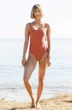 Paris ECONYL® One Piece Swimsuit | Burnt Sienna 10 Paris ECONYL® One Piece Swimsuit | Burnt Sienna -Women Clothing Store september paris econyl one piece swimsuit burnt sienna 28832312361073