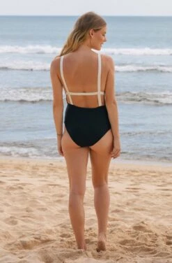 Paris ECONYL® One Piece Swimsuit | Copper & Black 25 Paris ECONYL® One Piece Swimsuit | Copper & Black -Women Clothing Store september paris one piece copper black 30705526931569