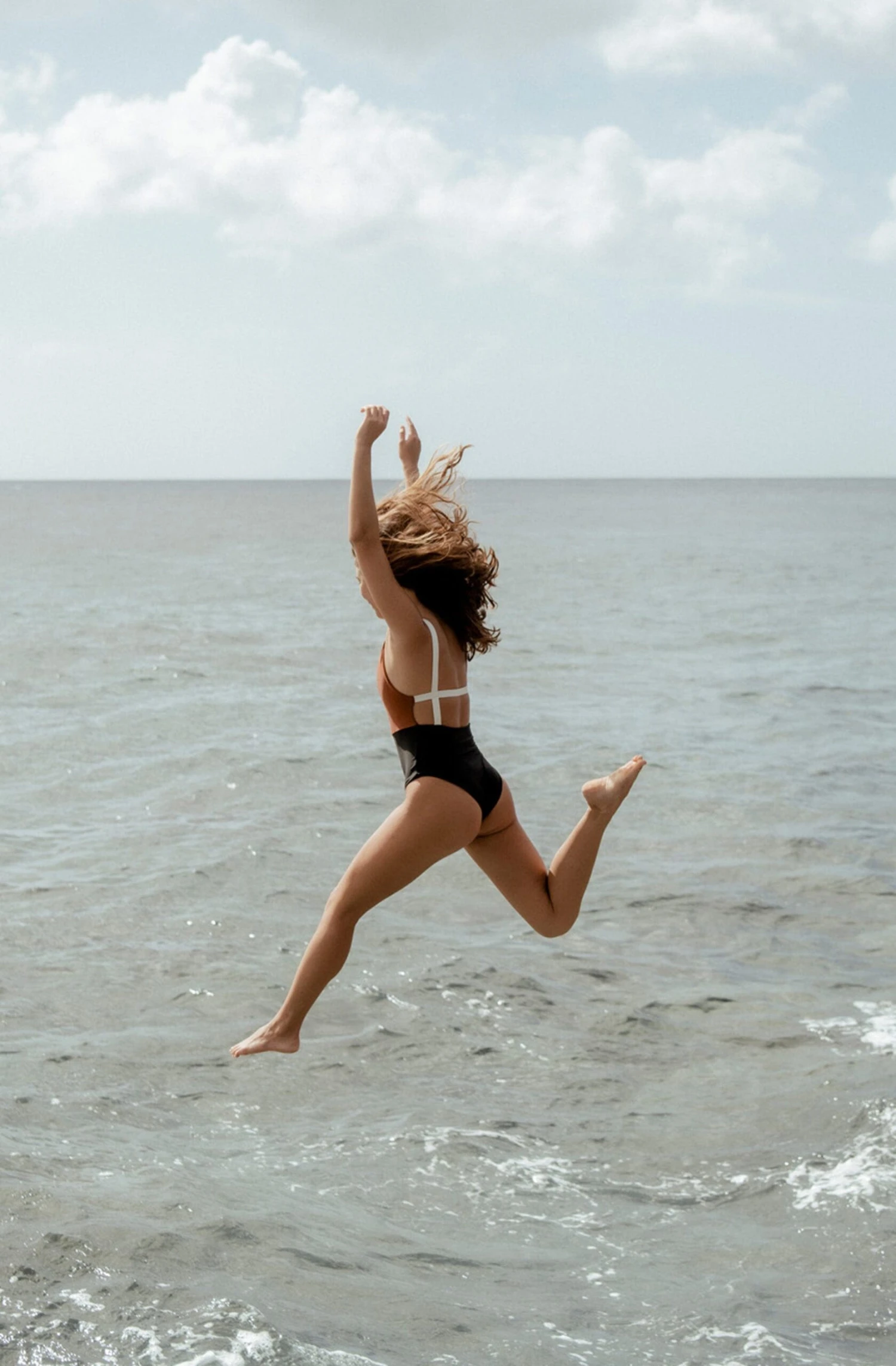 Paris ECONYL® One Piece Swimsuit | Copper & Black 14 Paris ECONYL® One Piece Swimsuit | Copper & Black - Image 12