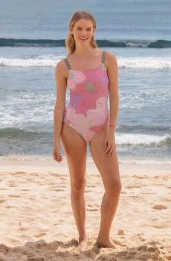 Paris ECONYL® One Piece Swimsuit | Evening Storm 12 Paris ECONYL® One Piece Swimsuit | Evening Storm -Women Clothing Store september paris one piece evening storm print 30642558402673