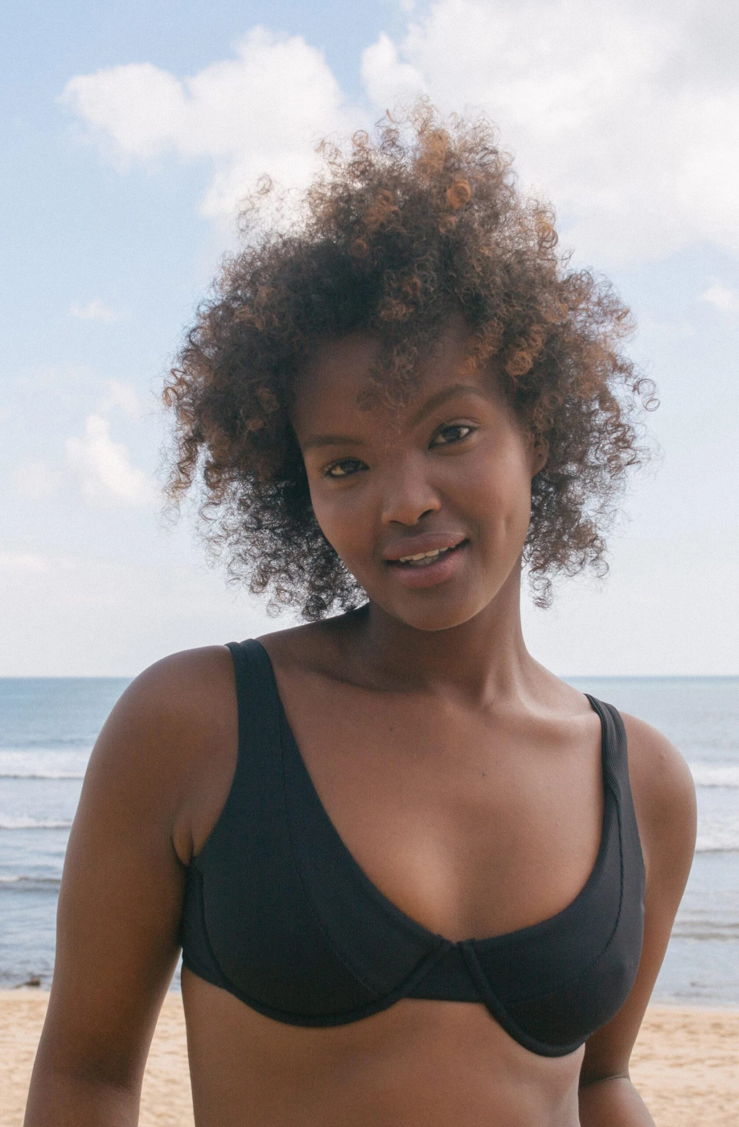 Rita ECONYL® Eco Rib Bikini Top | Black 7 Rita ECONYL® Eco Rib Bikini Top | Black - Image 5